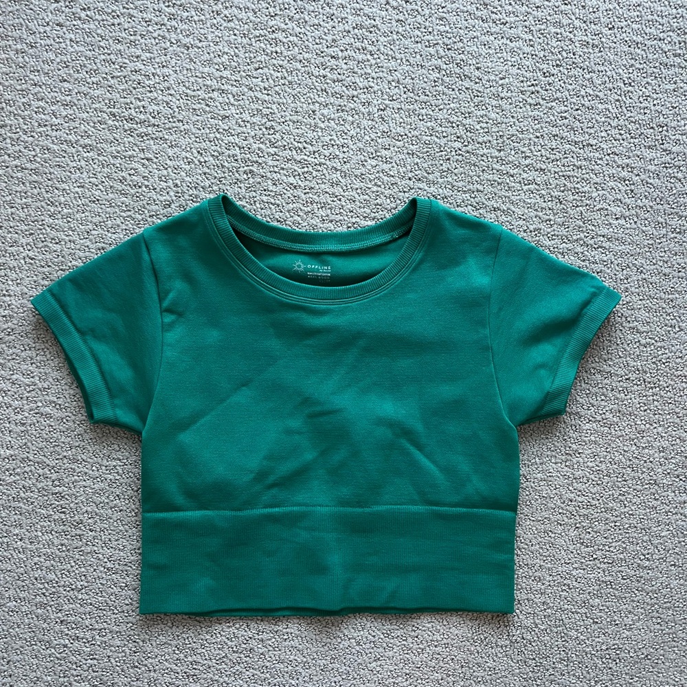 Aerie Teal Short Sleeve Tee